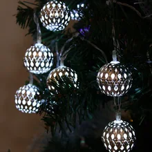 10 LED 3 Meter Solar String Lantern Light Fairy Christmas Ball Lamp For Wedding Christmas Garden Outdoor Decoration