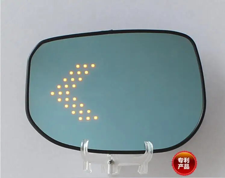 

LED heating Rear side turn signal blue curvature anti defogging dazzling rearview mirror for Honda FIT/JAZZ 08-13/14-17