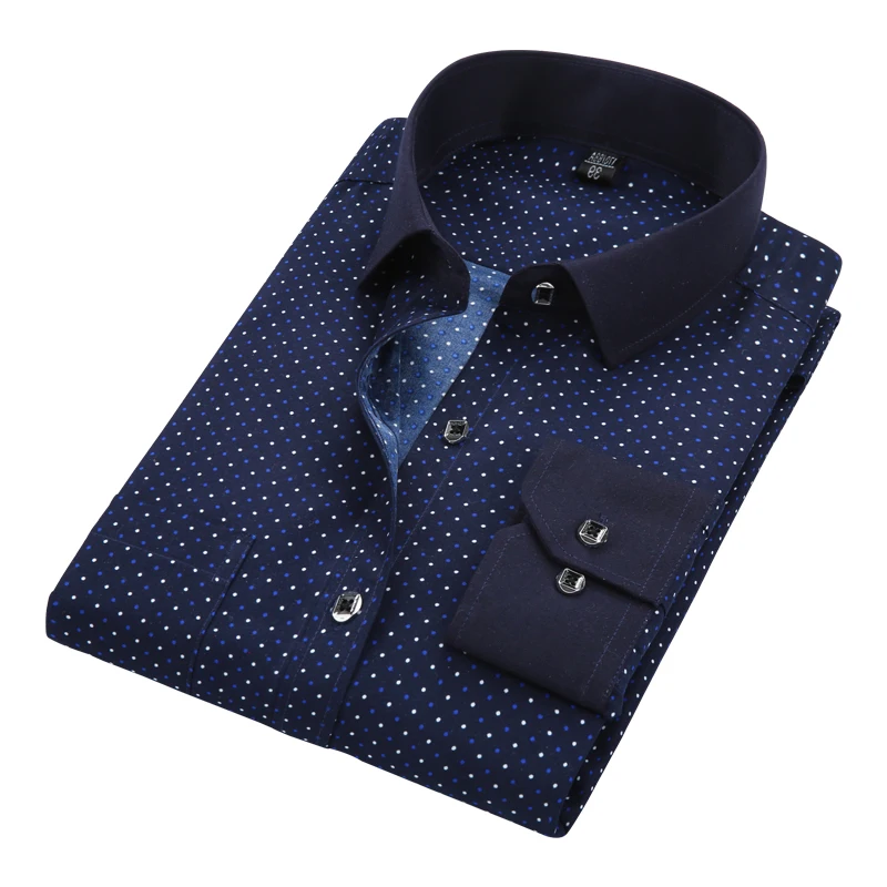 DAVYDAISY 2019 الرجال عارضة قميص ملابس علوية بأكمام طويلة للربيع الصلبة طباعة عالية الجودة الاجتماعية اللباس قميص الرجال العلامة التجارية الملابس...