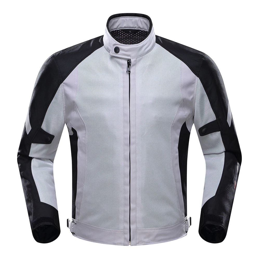 DUHAN весна лето MeBreathable Mesh n мотоциклетная куртка протекторы Мото куртка мотоциклетная одежда Мотоциклетная Куртка Броня - Цвет: Серый