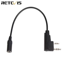 Retevis TCK01 для Kenwood 2Pin до 3,5 мм Женский телефонный аудио наушник кабель передачи для Retevis RT21 RT22 RT24 RT27 H777 C9061A