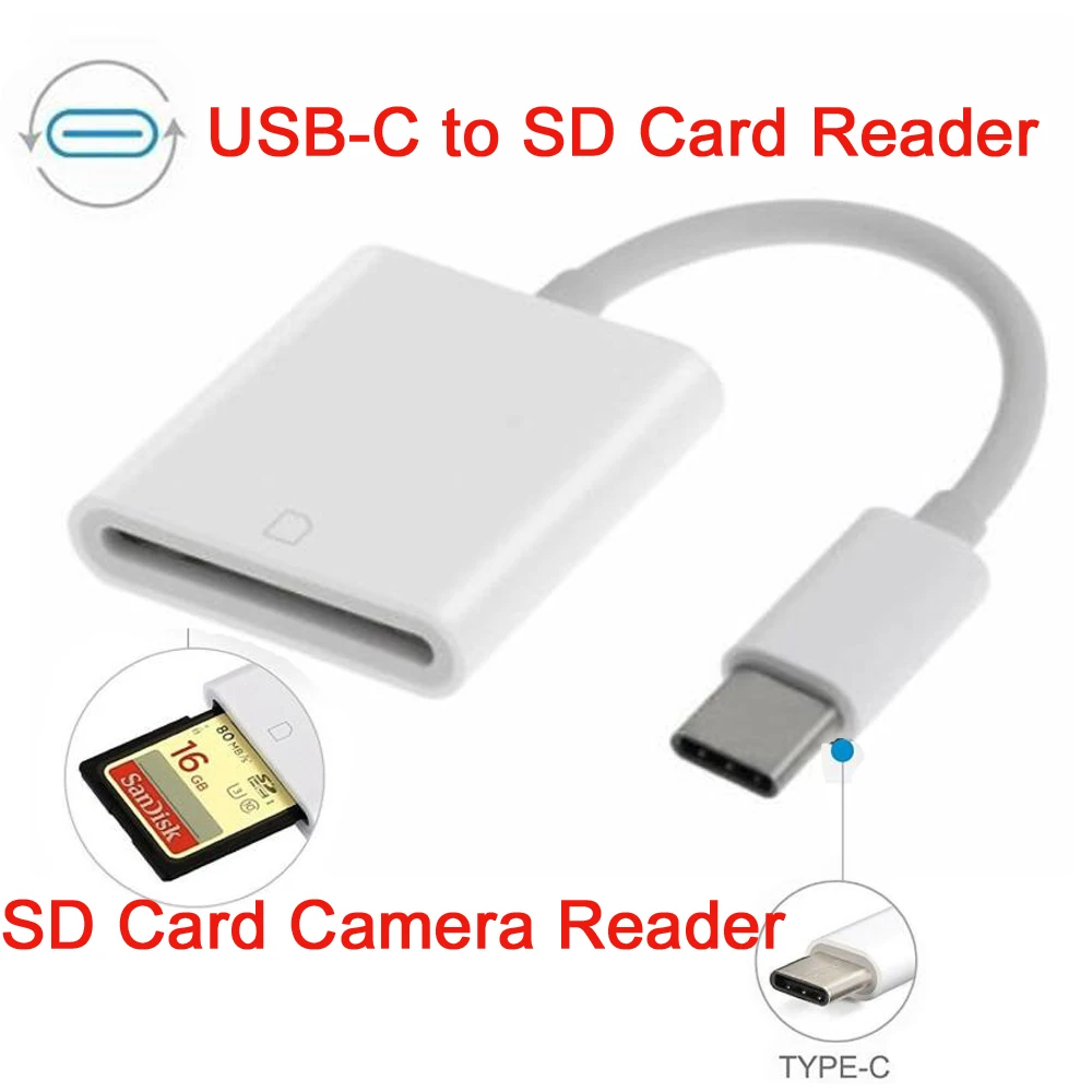 USB 3,1 Тип C USB C к SD кард-ридер SDCX/SDHC карта памяти камера кард-ридер адаптер кабель для Macbook Android Iphone