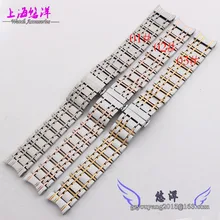 Watchband16mm 20 мм новых тяжелых твердая нержавеющая сталь 316L часы группы браслеты для BU1350 BU1366 BU1360
