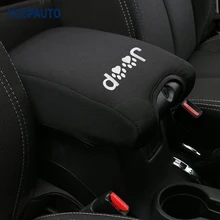 Подлокотник чехол для центральной консоли для Jeep Wrangler 200- декоративная защита мягкие коврики с логотипом высокого качества стайлинга автомобилей