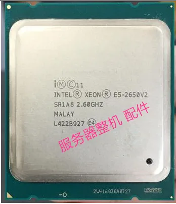 Процессор Intel Xeon E5-2650 V2 E5 2650 V2 Процессор 2,6 GHZ LGA 2011 SR1A8 8-ядерный процессор Настольный