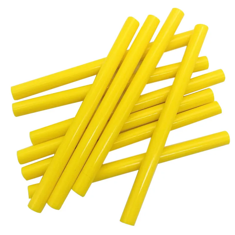 10 шт. желтый цвет 7 мм палочки термоклея для электрический клеевой пистолет автомобиля Аудио Ремесло термоклей в палочках клейкий герметик Восковая Палочка
