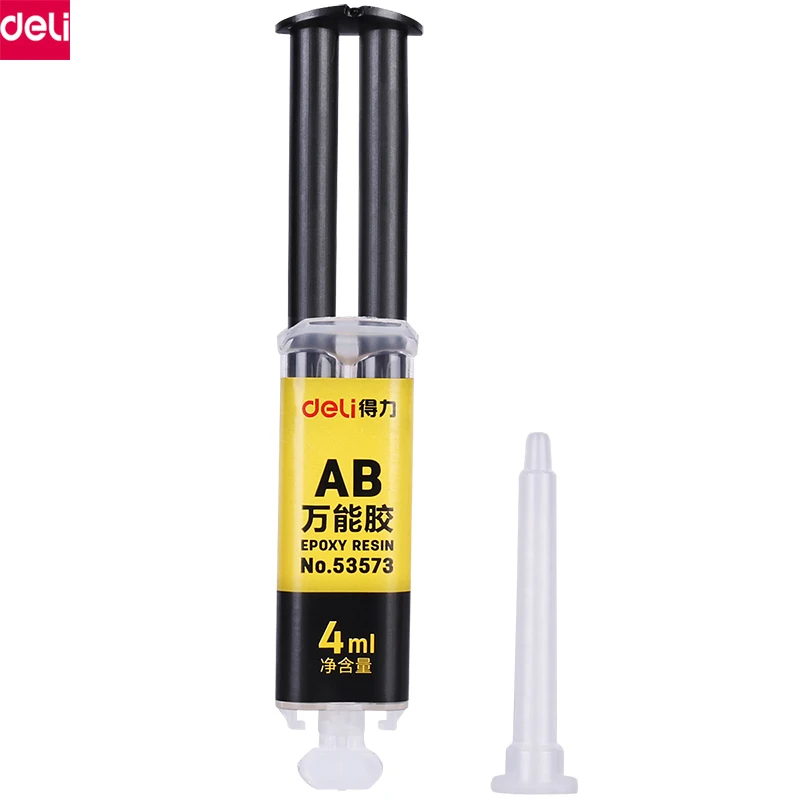 

Deli Liquid Glue AB Glue Dry Curing for Metal Plastic Wood Glass Ceramics High Strong Adhesive Liquid Glue ,4ml,1pcs