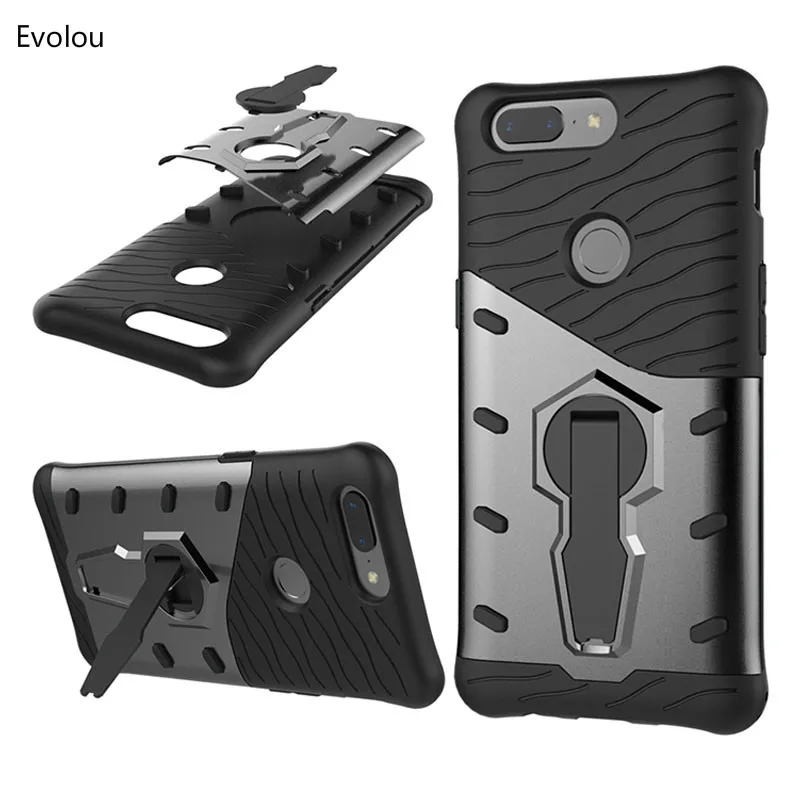 OnePlus 5T Case 360 Degree Rotate Hybrid Armor Case Cover ...