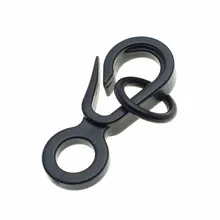 10pcs/pack Black Plastic Snap Hooks With O ring for Bag Belts Straps Clasp Backpack Garment Accessories