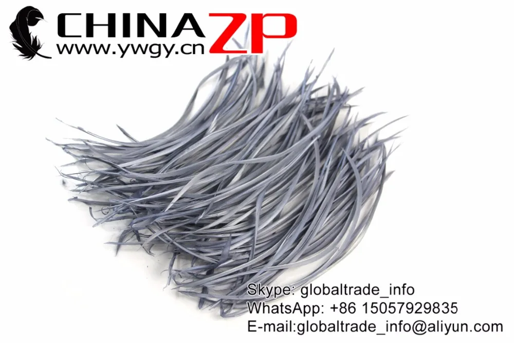 18 Silver Grey Goose Biots Feathers (4)