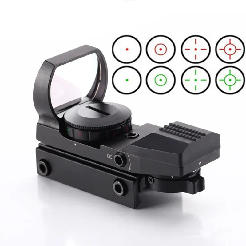¡Oferta! Riflescope de 20mm, óptica de caza, reflejo holográfico de punto rojo, mira Táctica de 4 retículas, juguetes de caza, accesorios de pistola