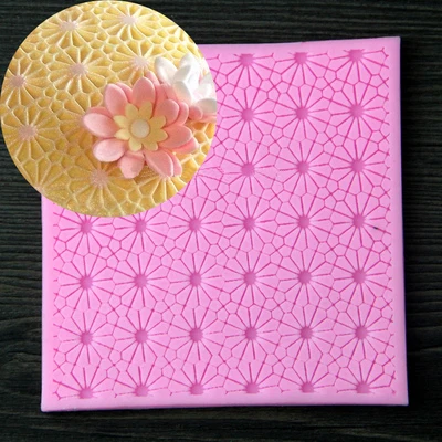 

Luyou DIY 1 PCS Lace Silicone Mold Sugar Craft Fondant Mat Cake Decorating Baking Tools Happy Birthday Decoration FM649