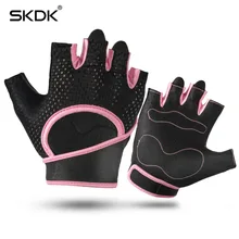 SKDK Half Finger Breathable font b Fitness b font Weight Lifting Crossfit Men Gym Gloves Wrist