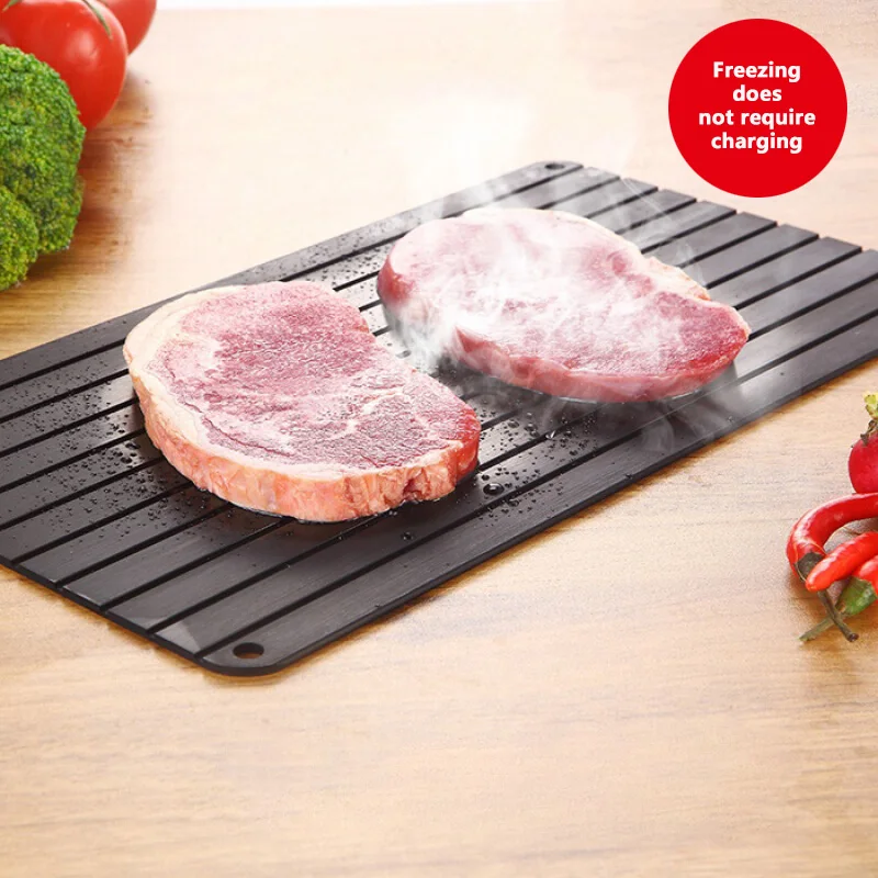 

Kitchen Defrost Thaw Meat Frozen Food Safety Tool Fast Defrosting Tray Fruit Quick Defrosting Plate Chopping Board Kitchen tools