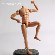 12 Figure Action Dragon Nude Muscle Man Body Figure Soldier Model Toy 1/6 Scale