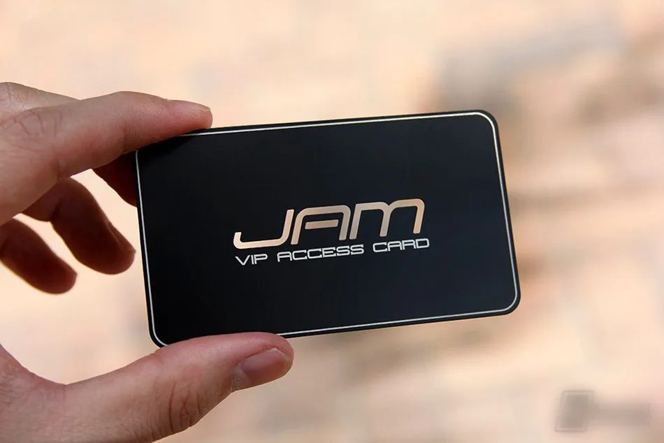 Personalized stainless steel business card hollow metal card custom metal business card design