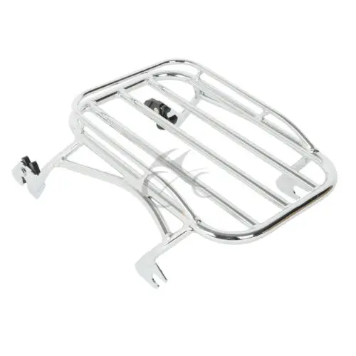 Хромированный багажник багажная стойка+ док аппаратный комплект для Harley Touring Road King FLHT 96-08