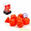 Bescon Intensive Glitter DND Dice 7pcs Set ROYAL RED, New Glitter RPG Dice Set d4 d6 d8 d10 d12 d20 d%, Brick Box Packaging 5