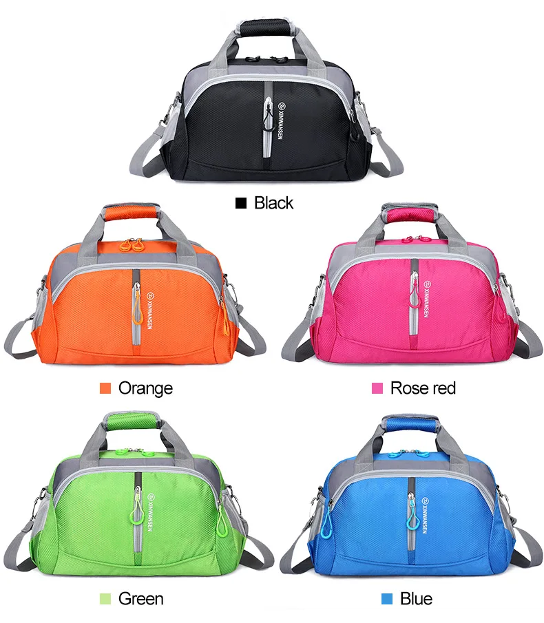 Waterproof Nylon Travel Luggage Bag Large Capacity Sports Yoga Gym Bag Women Fitness Basketball Training Shoulder Bag XA1WD
