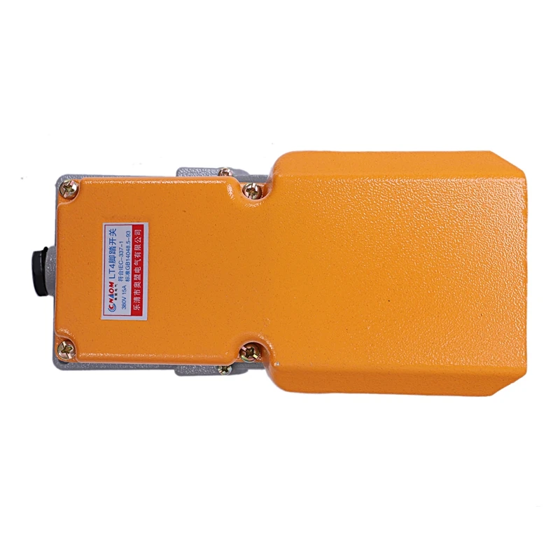 Дешево LT4 ножной переключатель алюминиевый чехол Педальный переключатель для управления станком серебристый контакт