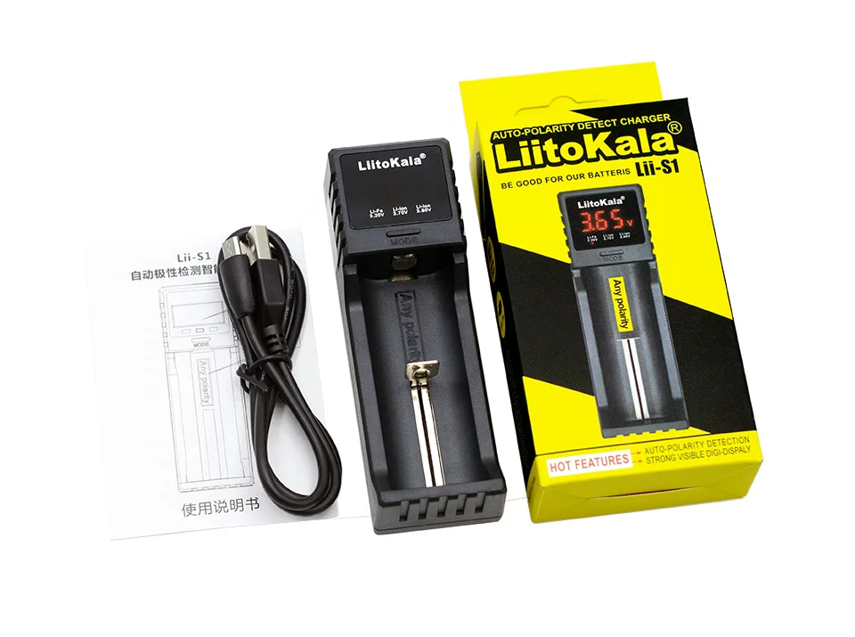 Liitokala Lii500/Lii402/Lii202/Lii100/Lii300/LiiS1 1,2 V/3,7 V 18650/26650/18350/16340/18500/AA/AAA зарядное устройство для литиевых батарей