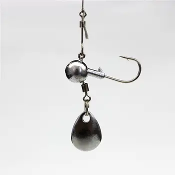 

Mounchain 20PCS Fishhook Jig Hooks Lead Fishing Hook Sharpened Treble Hook