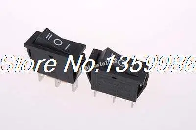 

100Pcs AC 6A/250V 15A/125V 3 Pin SPDT ON-OFF-ON 3 Position Boat Rocker Switch