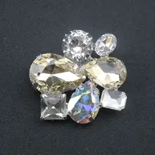 Original Design New Quality Rhinestone Crystal Brown Shoe Decoration Brooch Shiny Sparkly Jewelry Ornament Pin, Item NO.: JP006