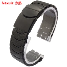 Новые Высокие Качественные ремешки для ручных часов с металлическим браслетом сменный ремешок стальной ремешок YCS410GX брюк для мальчиков от 1 мм ; черный | серебро