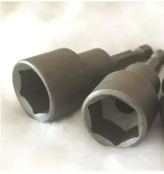 

Free shipping of 2PCS/set H19mm*65mm 40Crv made hexagonal socket,Magnetic sleeves electric sockets 65mm lenght 1/4" hex shank