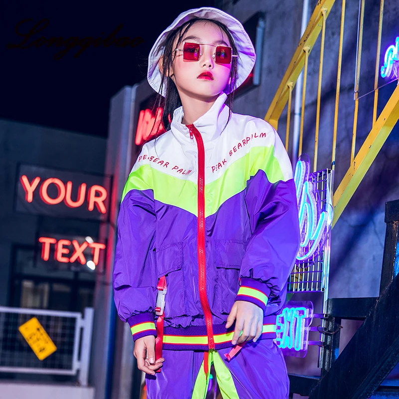 

Children's Street Dance Set Hip-Hop Autumn Winter Korean version of the big boy handsome airy cool drums costumes boys and girls