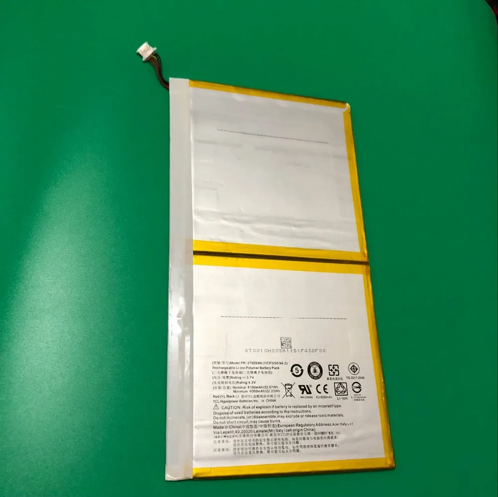 

NEW 6100mAh Battery PR-279594N for Acer A5008, Iconia One 10 B3-A20, Iconia One 10 B3-A30, Iconia 10 A3-A40