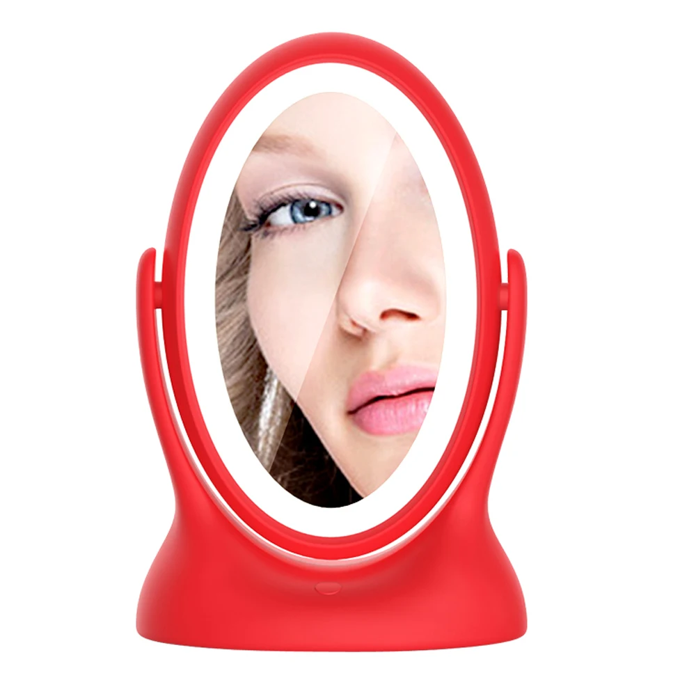 

Rechargeable Double Sided Lighted Makeup Mirror