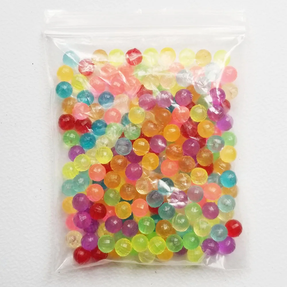 24 цвета, 200 шт, 5 мм, волшебные бусины с распылителем воды Perlen, детские 3D игрушки-головоломки, шарики с распылителем воды, Обучающие Детские бусины, игрушки - Цвет: Crystal Magic Beads