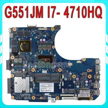 Original For ASUS G551JM Motherboard N551JM REV2.0 processor i7-4710HQ GeForce GTX860M 2GB HM86 GDDR5 VRAM 100% Tested