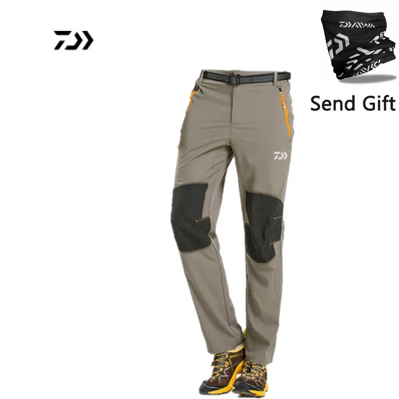 

2018 DAIWA New Outdoor Professional Fishing trousers Men Zippers Quick Dry Sport Pants Windproof Breathable Pants Send Gift