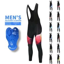 MILOTO Осенние Новые велосипедные нагрудники 5D гелевые накладки Coolmax лайкра MTB велосипедные брюки весна Bycycle нагрудник брюки Ciclismo Pantalones