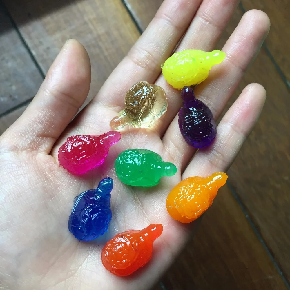 

500g/lot Colorful Turtle Shape Crystal Soil Mud орбизы Kids Toy Water Beads Home Aquarium Growing Water Decoration