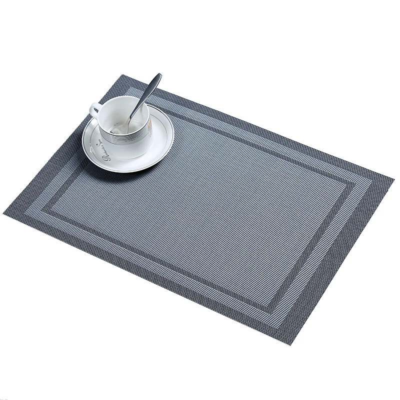 

Double Frame PVC Western Cushion Japanese European Heat Insulation Table Environmental Protection Cushion