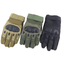 Тактические полный палец жесткие перчатки с защитой суставов стрельба, страйкбол Мотоциклетные Перчатки армейские перчатки США Размер s m l xl