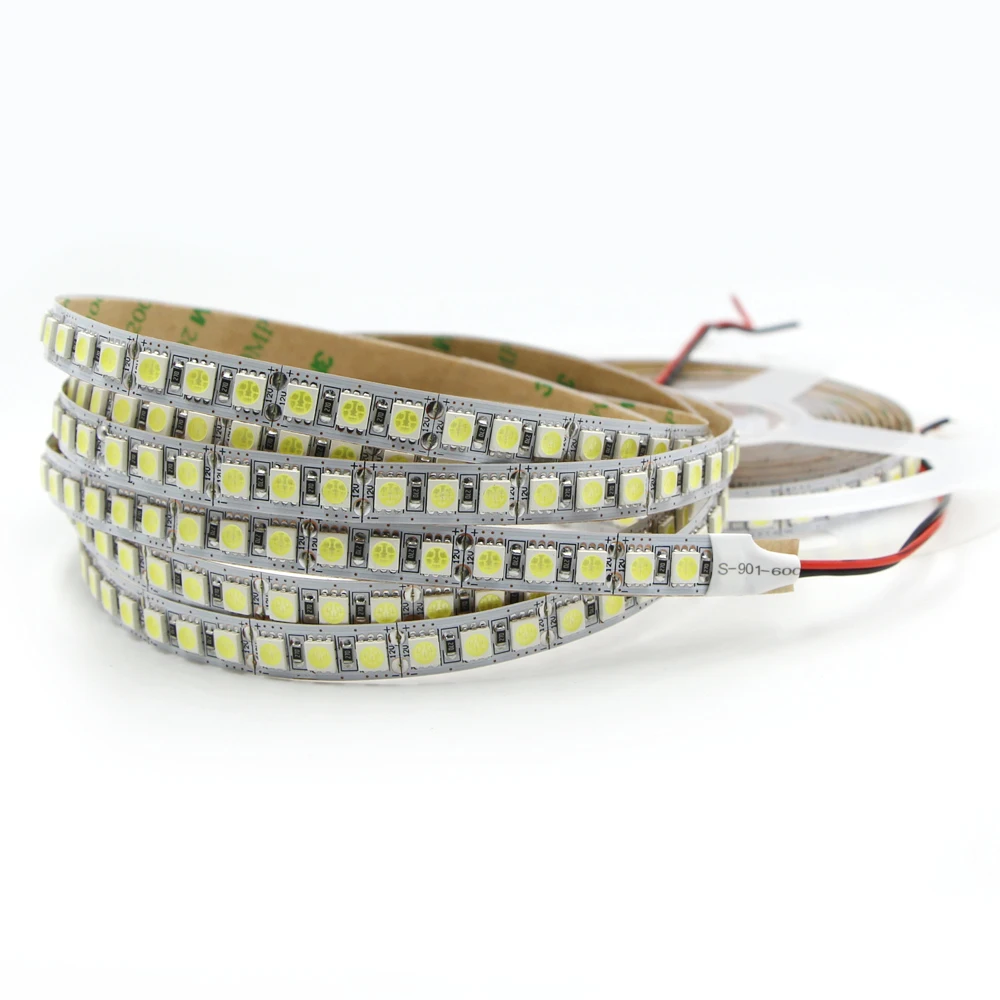 5 м RGB 600 СВЕТОДИОДНАЯ лента SMD 5050 120LED/M черная печатная плата Гибкая неоновая лампа