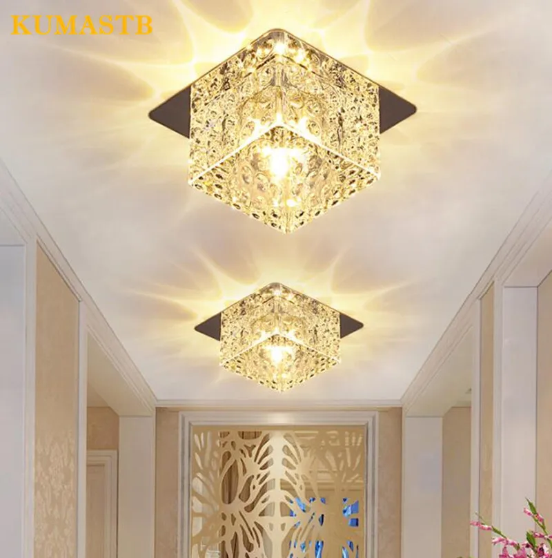 Square Crystal Ceiling Lamp 12