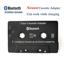 Горячая 3-го поколения Беспроводной iTape CSR V4.0+ EDR Bluetooth Кассетный адаптер работает во время зарядки стерео аудио приемник для автомобиля проигрыватель колоды