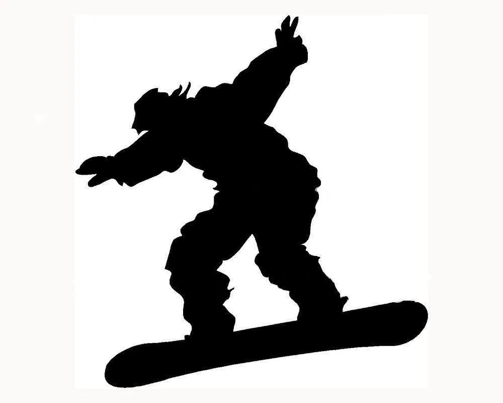 

Wholesale Snowboarder Sticker for Car Window Vinyl Decal Extreme Sports Snow Trick Board case for toyota vw