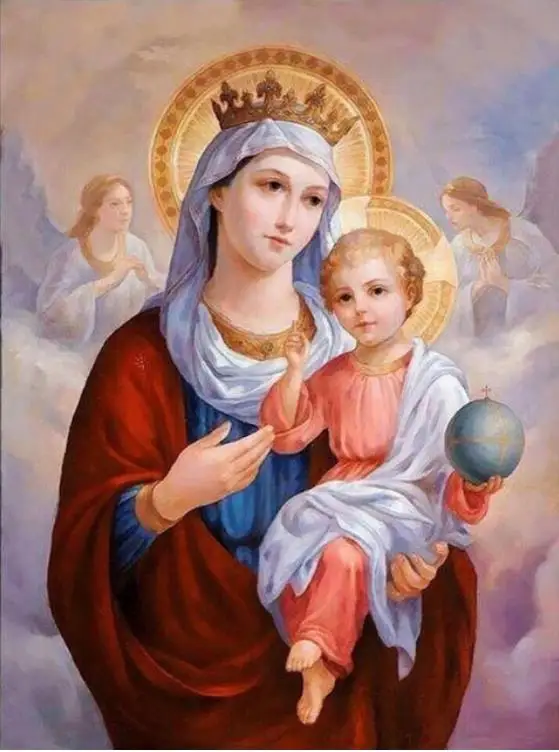 

EverShine Diamond Embroidery Full Display Religious Icon DIY Diamond Painting Virgin Mary Picture Of Rhinestones Diamond Mosaic