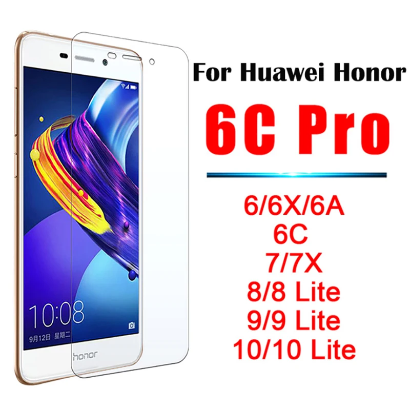 Стекло для honor 10 7x7 6 6a 6x 6c 8 9 Lite закаленное защитное стекло huawey на x7 x6 c6 a6 7X8Lite 9Lite