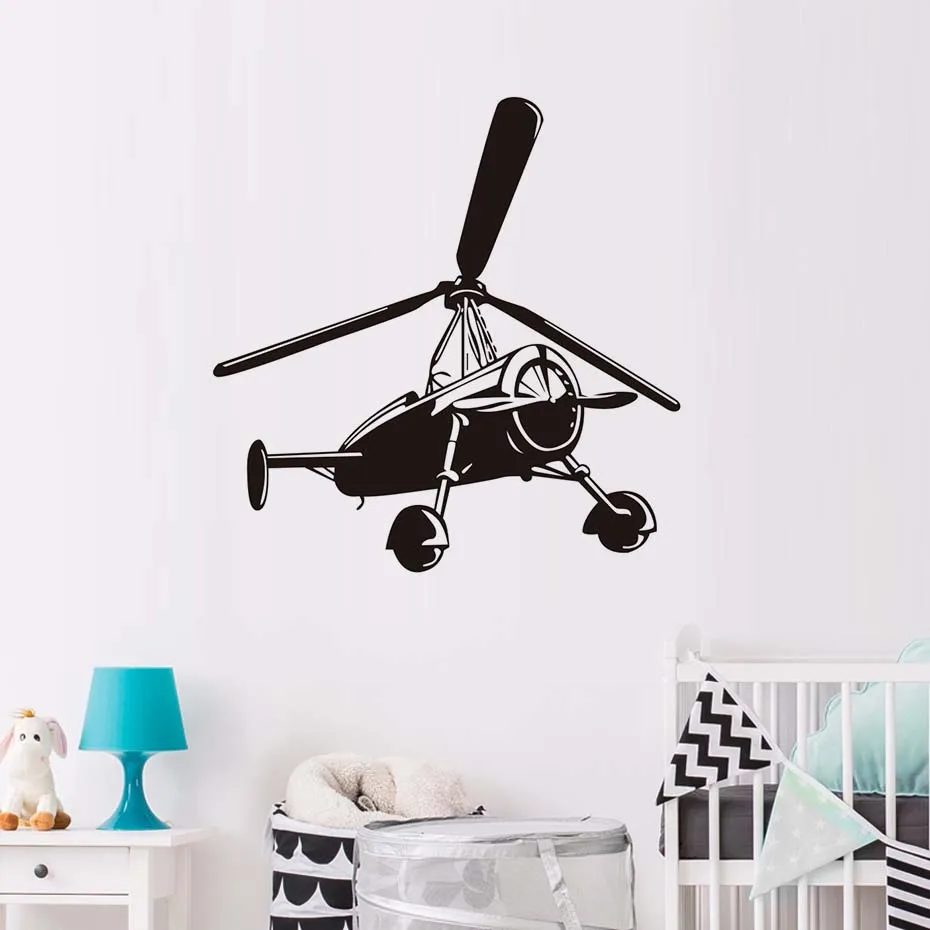 Vinyl Airplane Aircraft Wall Sticker Art Plane Avation Wall Decals