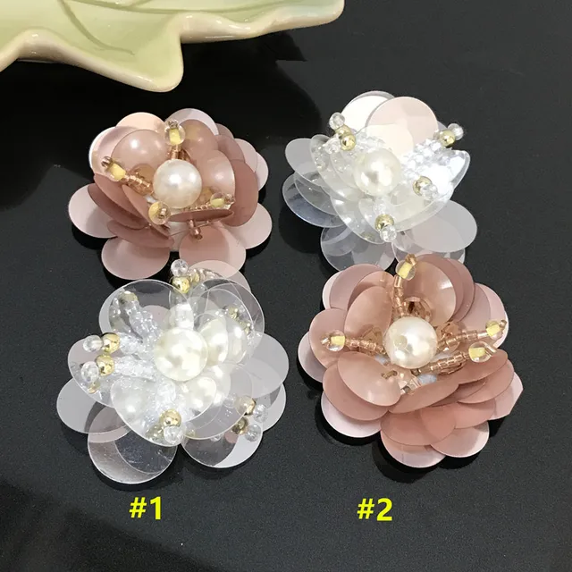De 10 La Cequis Granos Applique Hechos A Unidslote Parches Mano Pinza Flor rrqaY0