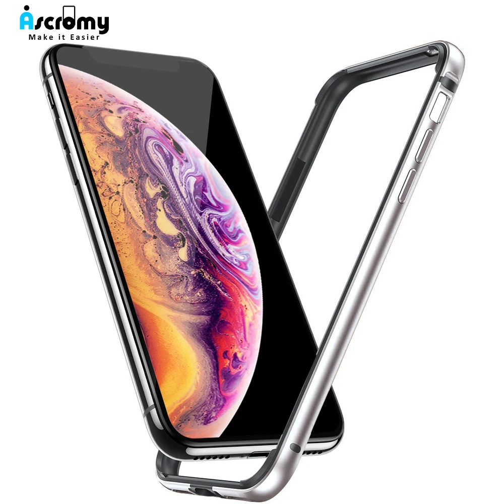Ascromy для iPhone XS Max чехол роскошный блестящий милый силиконовый алюминиевый