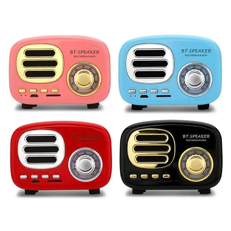 

Innovative Gift Wireless Cute Speaker Subwoofer Card-inserting Mobile Phone Speaker BT02 New Retro Bluetooth Speaker